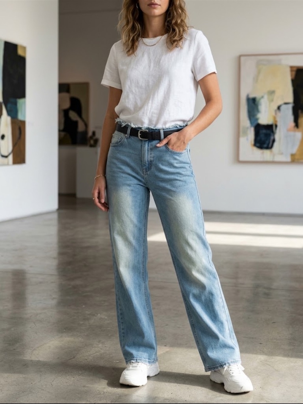 VIP Light Blue Straight-Leg Jeans